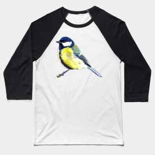 Great Tit Baseball T-Shirt